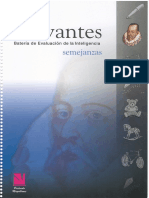 CERVANTES Batería de Evluación de La Inteligencia Semejanzas