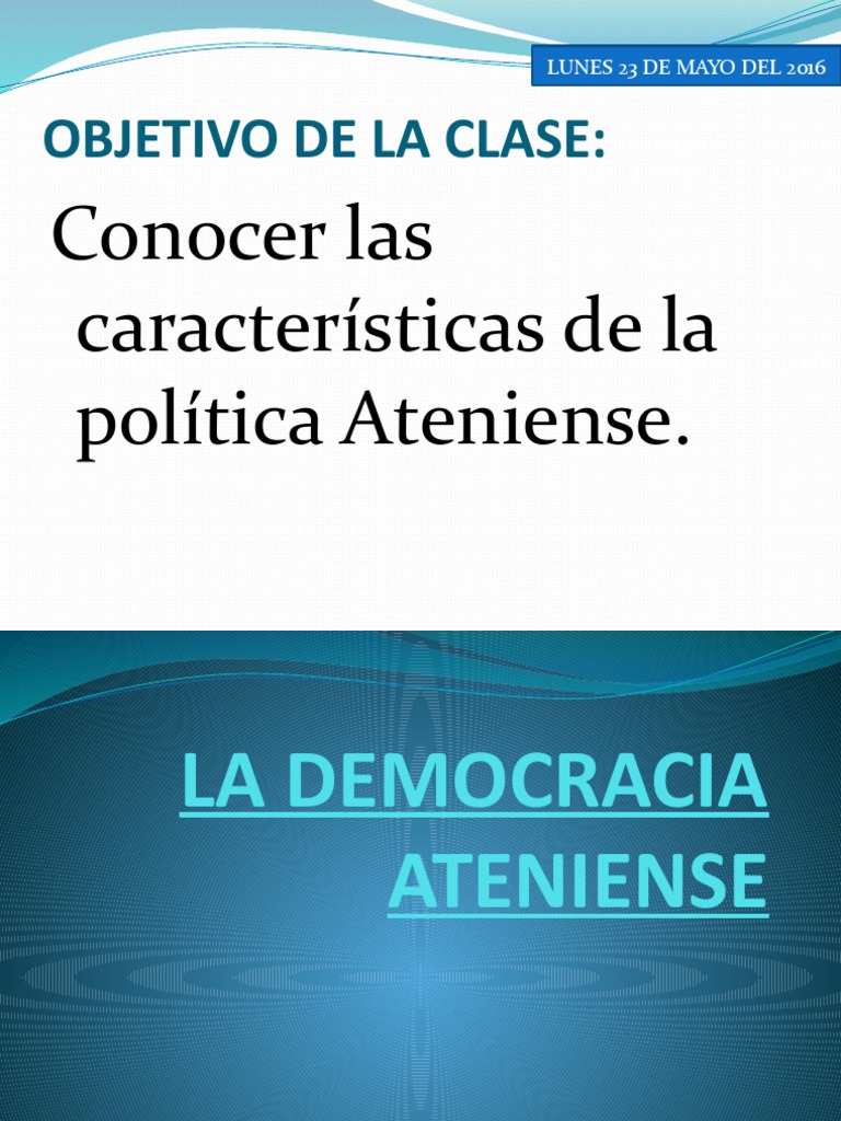 Características de la Democracia Ateniense | PDF