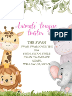 Animals' Tongue Twisters PDF