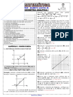 Apostila de Geometria Analítica I (12 páginas, 88 questões, com gabarito)