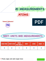 Atoms and Measurements in NEET Physics