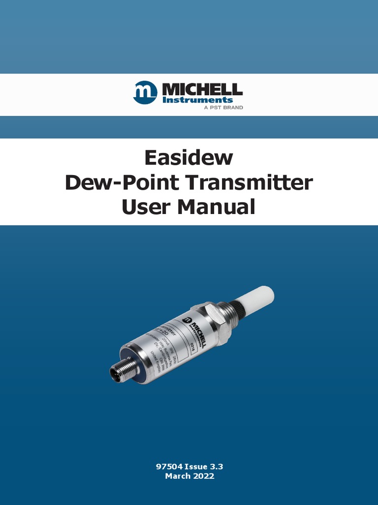 Michell Instruments Easidew 2-Wire Manual v3-3 | PDF | Electrical ...