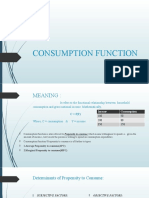 Consumption Function