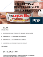 Nutella's Product Internationnal Brand Strategy