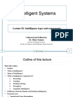 IntSys Lec 02 Intelligence Types and Components DR - Mina