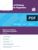 Mujeres en El Sistema Universitario Argentino - Estadisticas 2019-2020