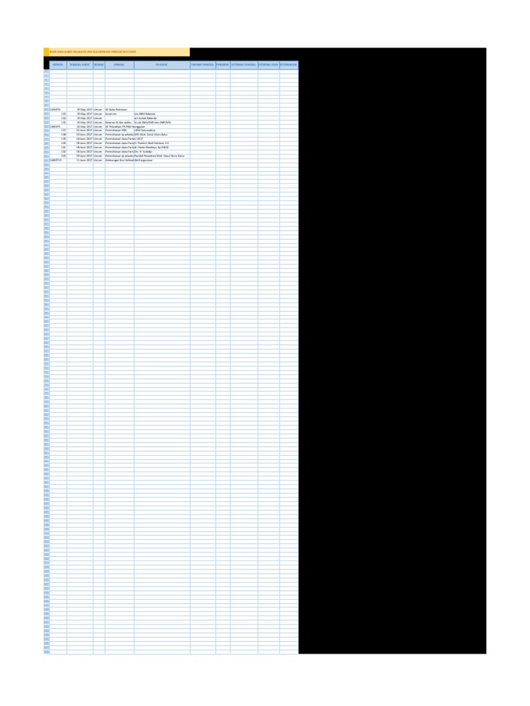 CONTOH - Database Surat PDF | PDF