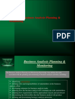 Topic 2 - Business Analysis Planning and Monitoring