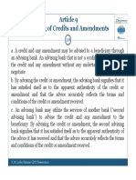 Article 9 Advising of Credits and Amendments: K. M. Lutfor Rahman CDCS Presentation