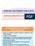 African Customary Law Slades 2022