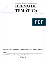 Capa de Caderno - Matemática