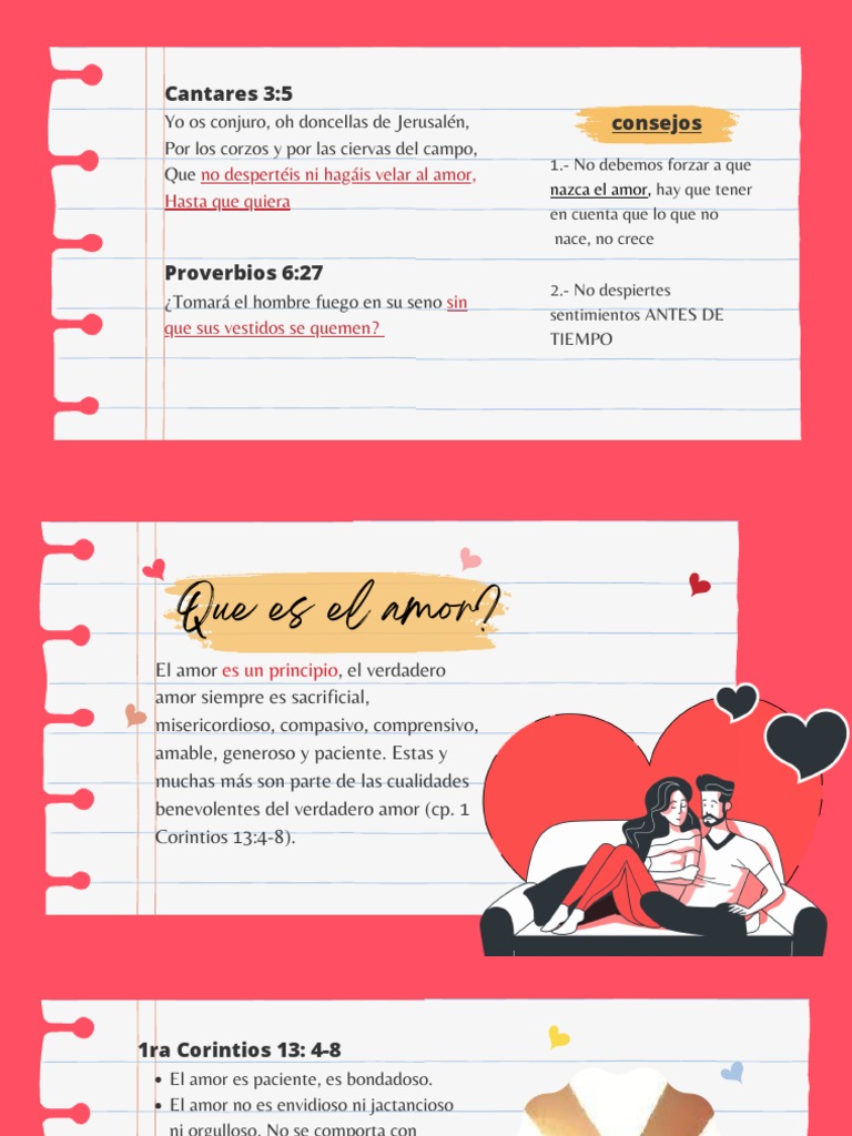 El verdadero amor según la Biblia | PDF | Amor | Expiación en el ...