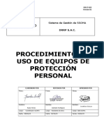 Procedimiento de uso de EPP