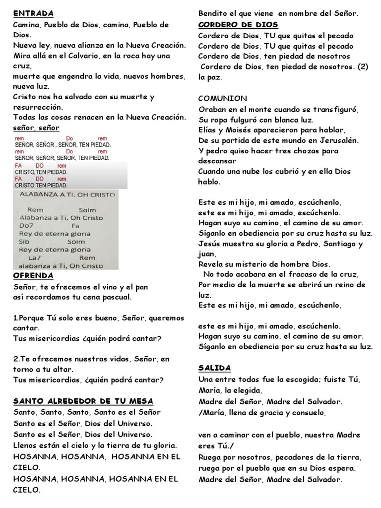 Camina Pueblo de Dios | Descargar gratis PDF | María, madre de Jesús ...