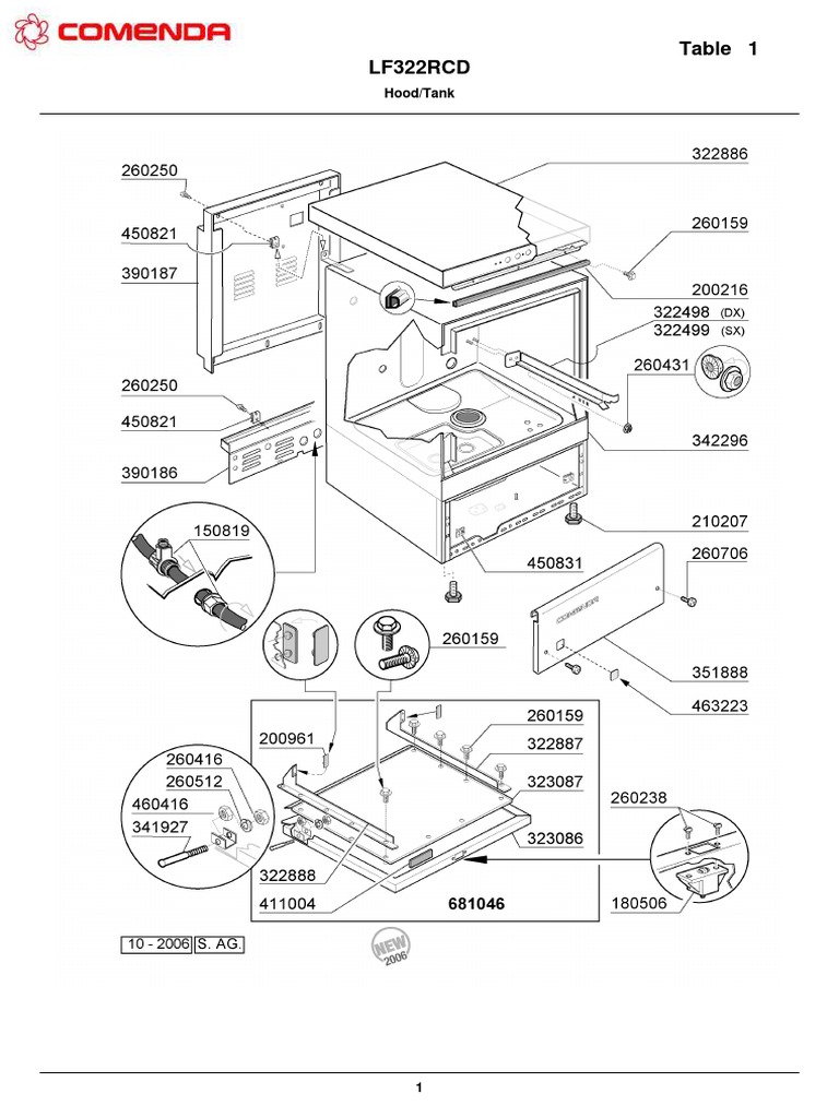 PARTES COMENDA LF322 RCDeng PDF