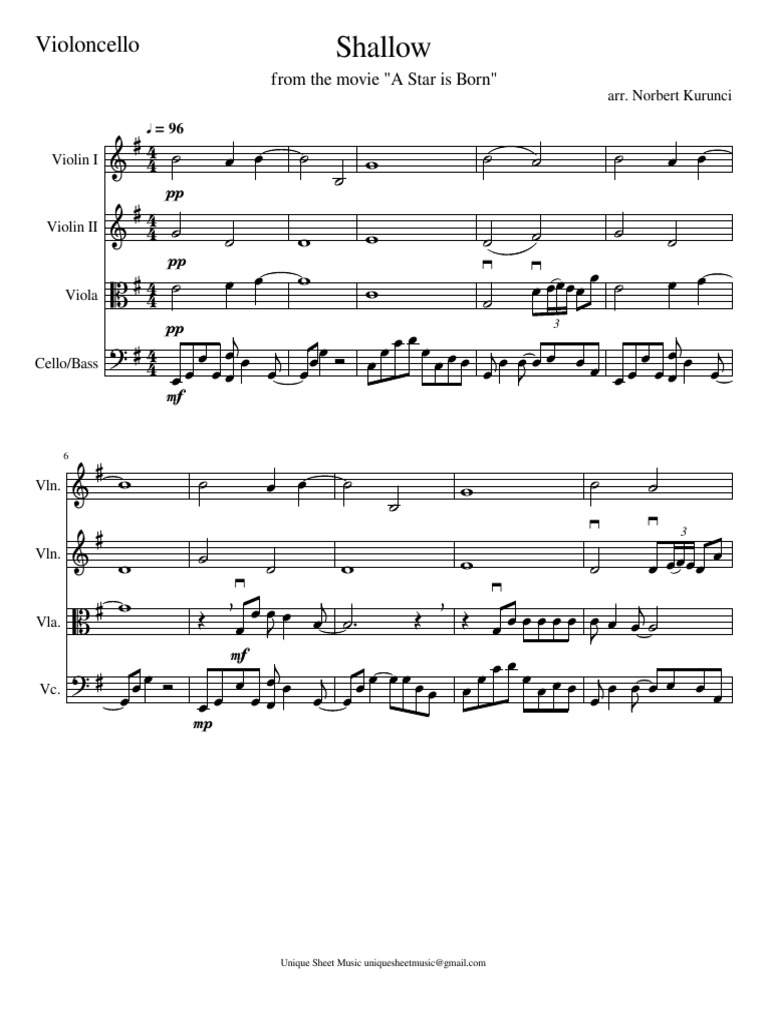 Shallow String Quartet | PDF | European Musical Instruments | Music ...