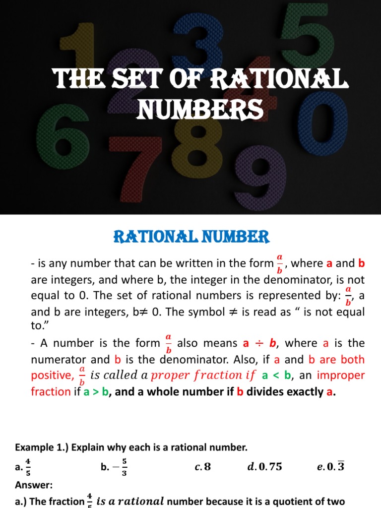 Understanding Rational Numbers | PDF | Numbers | Rational Number