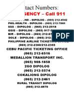 Emergency & Government Contact Numbers in Dipolog City