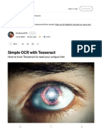 Simple OCR With Tesseract. How To Train..