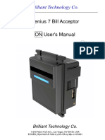 Genius 7 On Bill Acceptor Manual