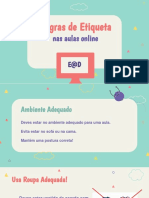 Regras de Etiqueta Nas Aulas Online