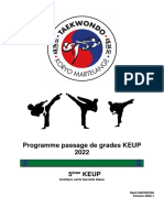 Programme de Passage de Grade 2022.1 5eme Keup