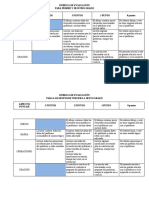 Rúbrica de Evaluación Problemas