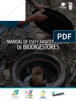Manual de Uso y Mantenimiento de Biodigestores PDF