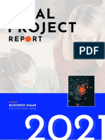 Editable Project Report Template