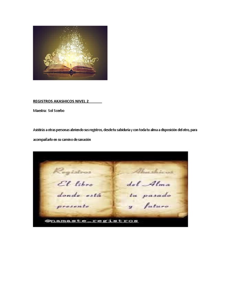 Registros Akashicos Nivel 2 PDF Alma Mente