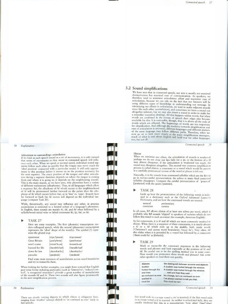 Connected Speech Pdf English Language Speech