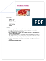 Cheesecake de Fresa