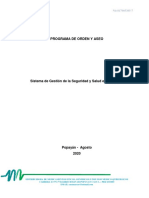 Programa de Orden y Aseo PDF