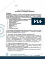 Términos de Referencia Convocatoria 2023 PDF