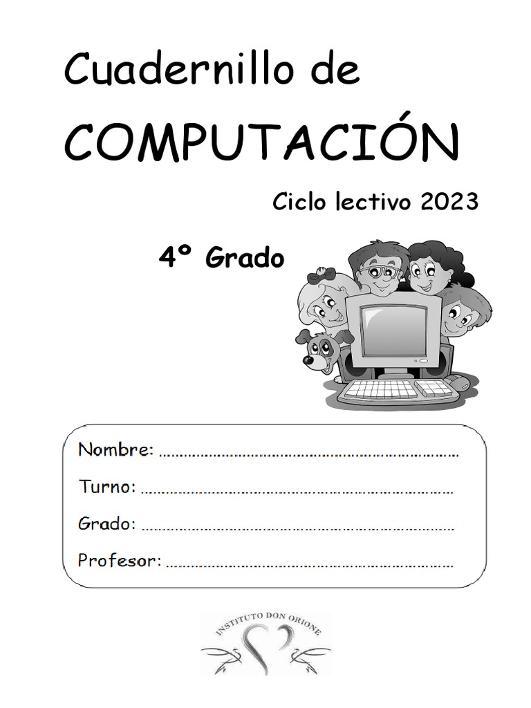 Cuadernillo de Computación 4to Grado | PDF | Hardware de la computadora ...