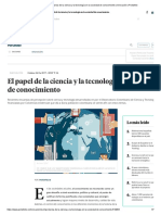 3 El Papel de La Ciencia y La Tecnologá en La Sociedad Del Conocimeinto