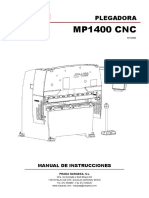 Control de la plegadora MP1400 CNC
