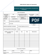 Formato de Registro de Capacitación L Procrastinación y Productividad