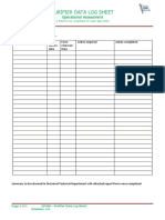 OPS 08 - Purifier Data Log Sheet