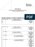 Orarul Activităților Didactice, Anul Universitar 2020-2021, Semestrul de Primăvară, Cilu I, Licență Cu Frecvență La Zi, FIEB