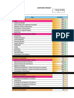 Gantt Chart Short-Term Projects Template