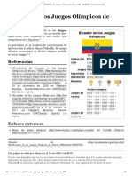 Ecuador en Los Juegos Olímpicos de PDF