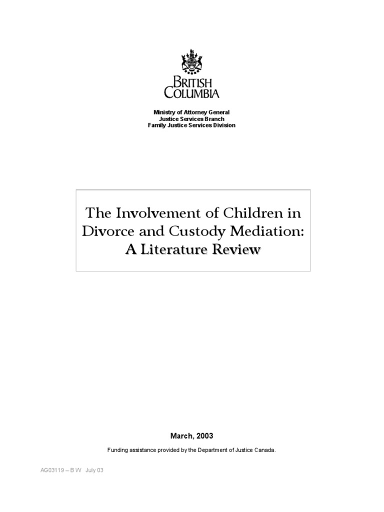 Mediation Pdf Mediation Child Custody