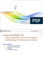 Lecture Note 3+4 (Sensor) - Impedance Matching - Performance Analysis