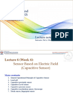 Lecture Note 6 (Sensor) - Sensor Based On Electric Field