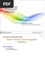 Lecture Note 12+13 (Actuators) - Mechanical Actuation