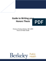 Honors Thesis Guide 2019