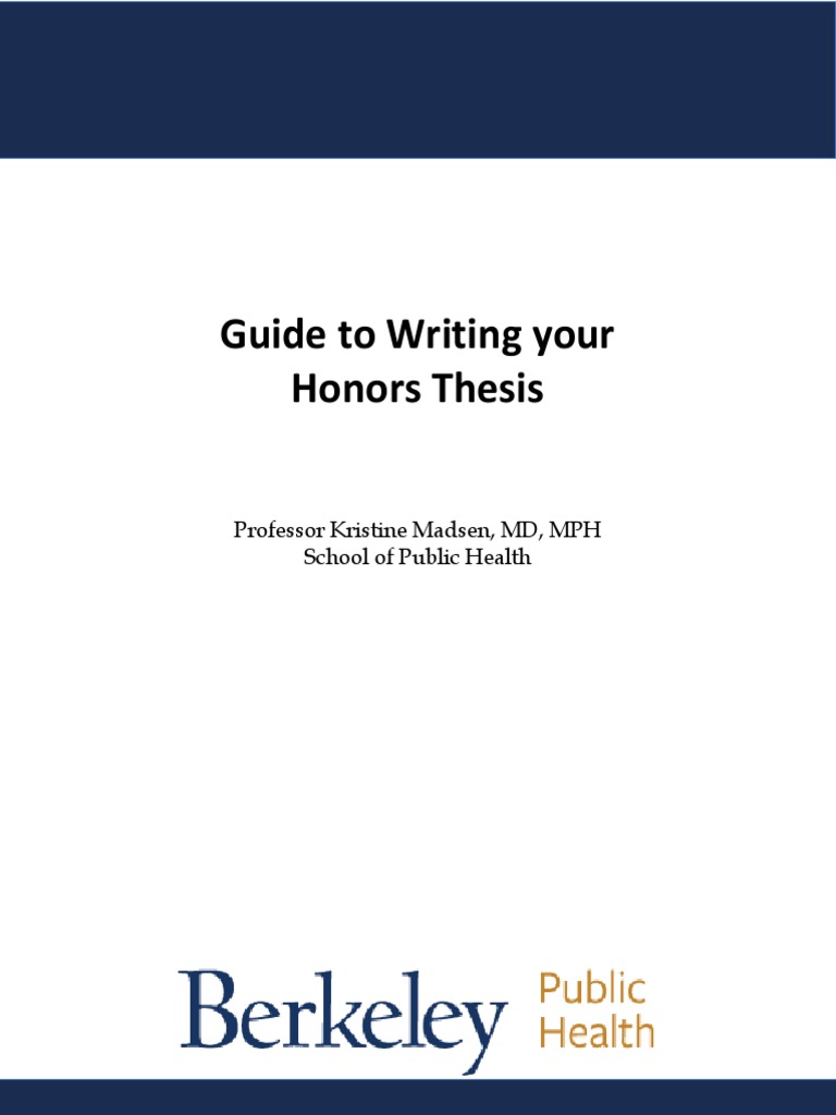 csu honors thesis guide