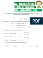 Valor Numerico para Segundo de Primaria