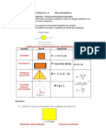 Perímetros y áreas de polígonos regulares